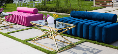 Marcell Sofas & Louvre Coffee Table